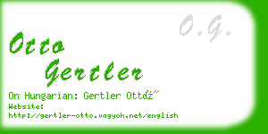 otto gertler business card